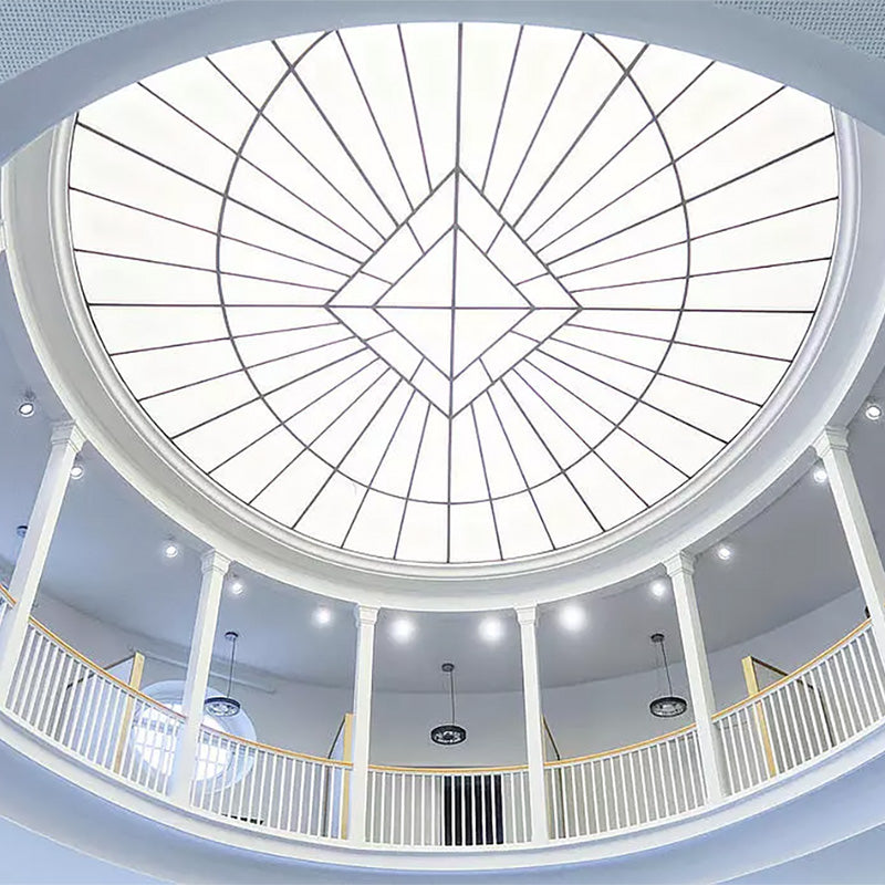 The glass dome of the Moot Court room in the Bucerius Law School in Hamburg