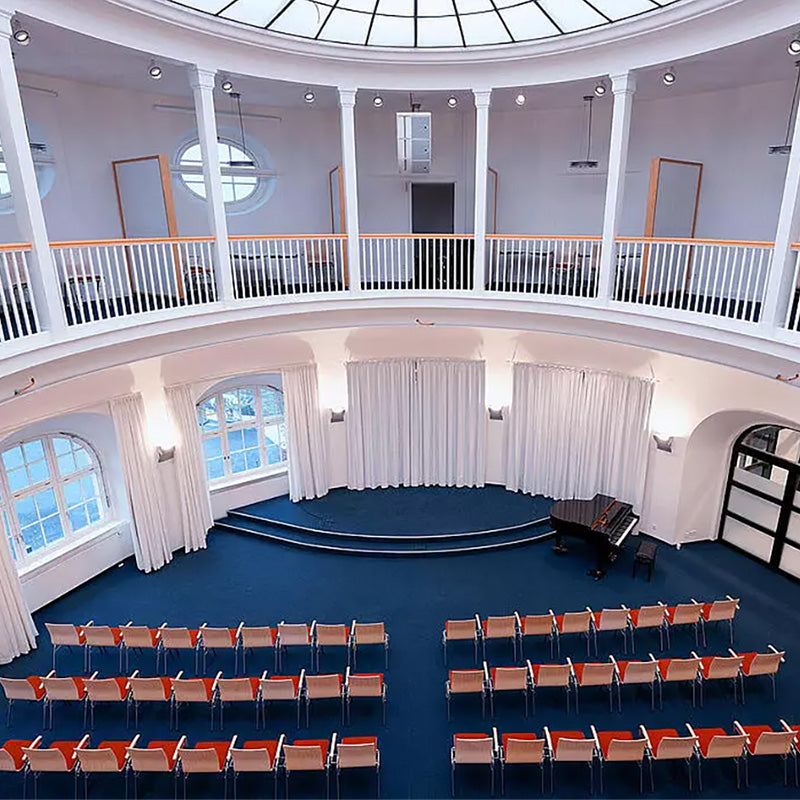 The Moot Court room in the Bucerius Law School in Hamburg, seen from the balcony